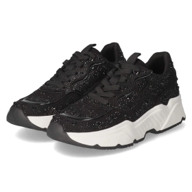 Low Sneaker - Black micro + stones