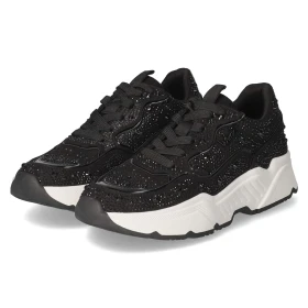 Low Sneaker - Black micro + stones