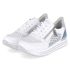 Plateau-Sneaker - weiss kombi