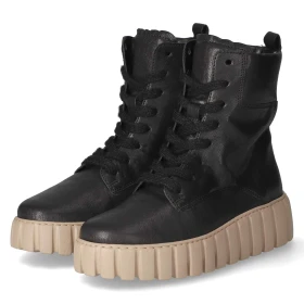 Schnürstiefeletten - schwarz (Micro)