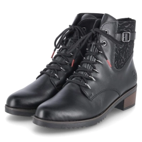 Schnürstiefeletten - schwarz/schwarz