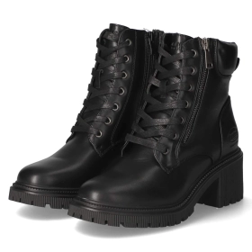 Schnürstiefeletten - schwarz