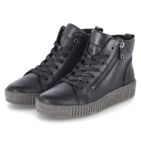 Schnürstiefeletten - schwarz (anthrazit)