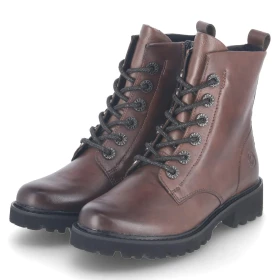 Schnürstiefeletten - Braun