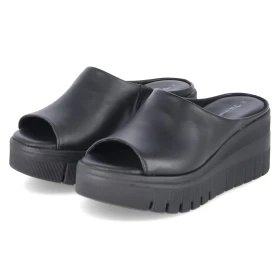 Plateau-Pantoletten - black