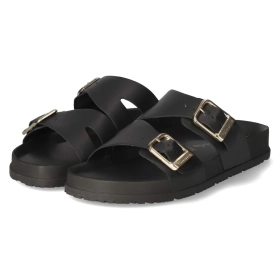 Pantoletten - BLACK LEATHER