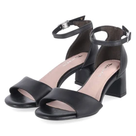 Riemchensandaletten - BLACK LEATHER
