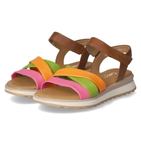 Sandalen - pink/gree/oran/cam