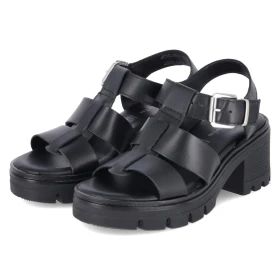 Sandaletten - BLACK LEATHER