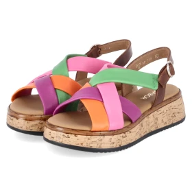 Sandalen - carrot/cam(S.Kork)