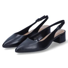 Slingpumps - BLACK LEATHER Slingpumps - BLACK LEATHER