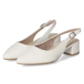 Slingpumps - WHITE LEATHER Slingpumps - WHITE LEATHER