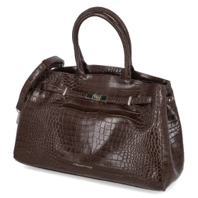 Handtasche - brown-kroko
