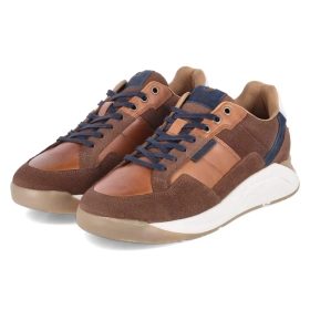 Low Sneaker - Cognac-Navy