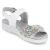 Sandalen FLOWER-SAMT/SOFT-N. - weiss