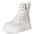 Schnürstiefeletten - white micro/ stones