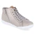 High Sneaker - silbergrau/brandy
