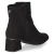 Ankle Boots - Black micro/ stones