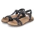 T-Steg-Sandalen FABRICIA 01 - Schwarz