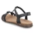 T-Steg-Sandalen FABRICIA 01 - Schwarz