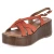 Plateausandalen - TERRACOTTA