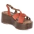 Plateausandalen - TERRACOTTA
