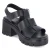 Sandaletten - BLACK LEATHER