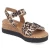 Sandalen - natur (schw+gold)