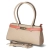 Schultertasche - taupe/coral
