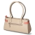 Schultertasche - taupe/coral