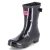 Gummistiefel GLOSSY - black-pink