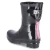 Gummistiefel GLOSSY - black-pink