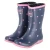 Gummistiefel DOTS - Navy white Pink