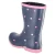 Gummistiefel DOTS - Navy white Pink