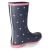 Gummistiefel DOTS - Navy white Pink