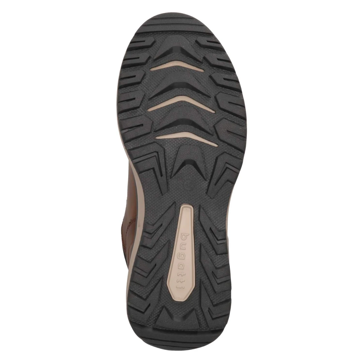 Schnürschuhe - cognac/black