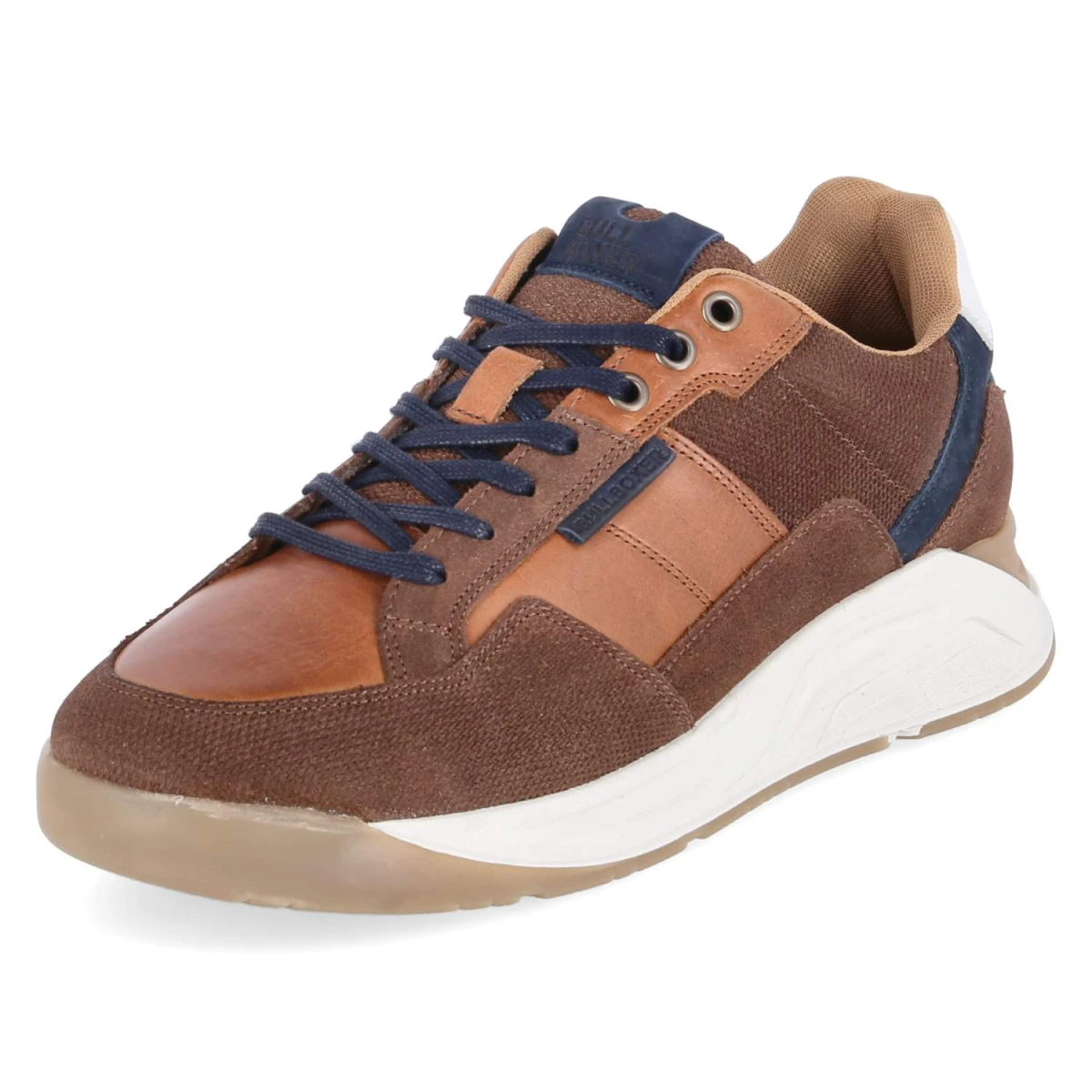 Low Sneaker - cognac-navy