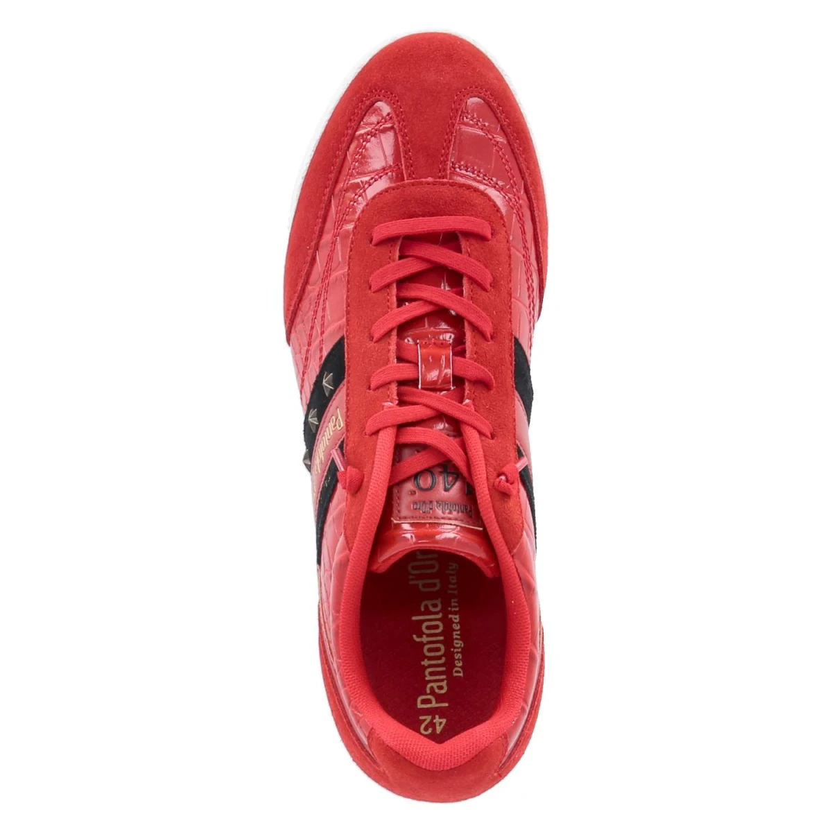 Low Sneaker VASTO SNAKE - red/black