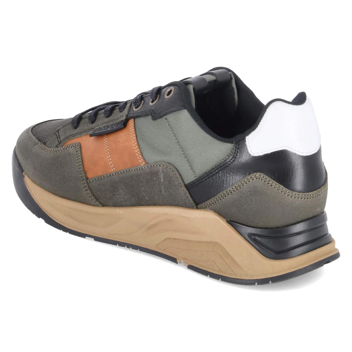 Low Sneaker - Khaki-Black