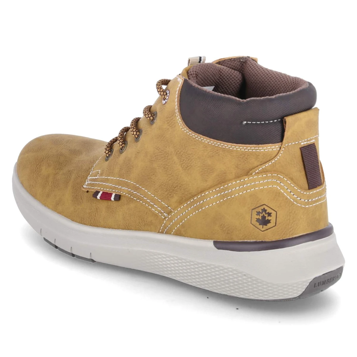 Schnürboots NEIL - yellow/dk brown