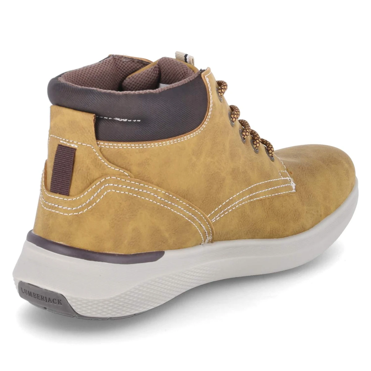 Schnürboots NEIL - yellow/dk brown