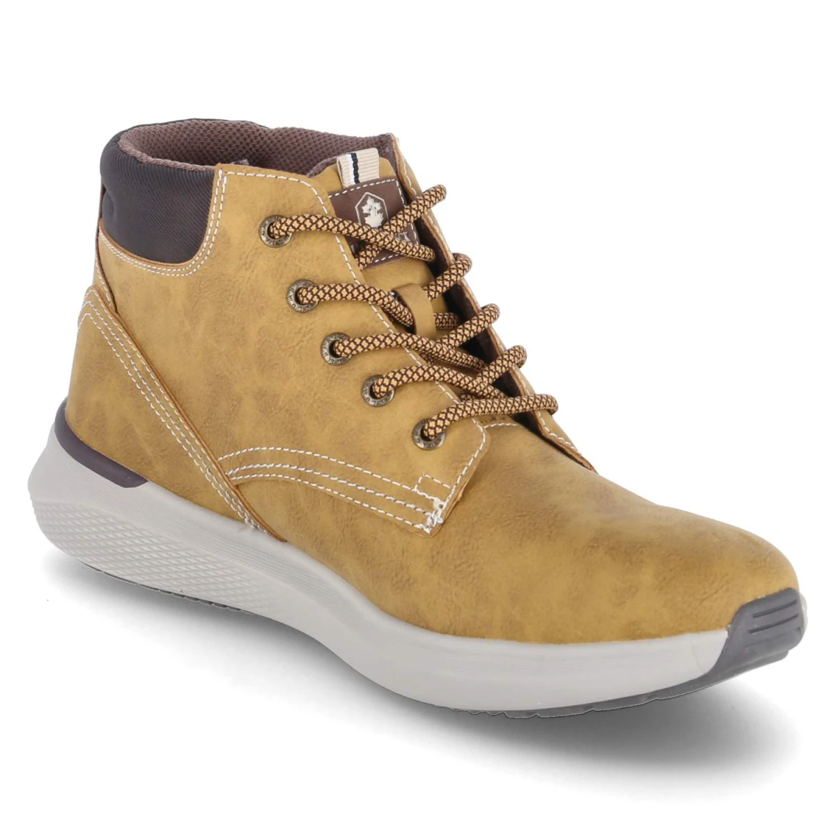 Schnürboots NEIL - yellow/dk brown