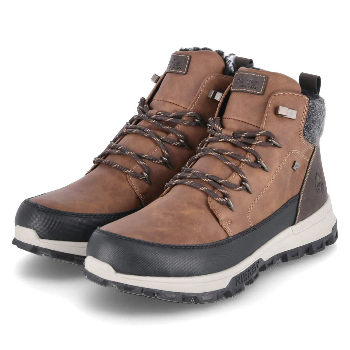 Winterboots - braun kombi