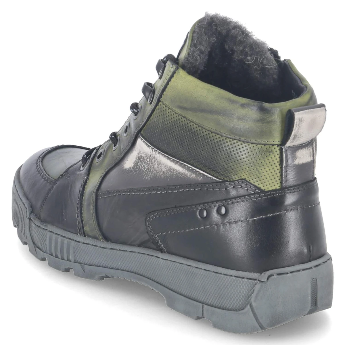 Winterboots - grün/schwarz