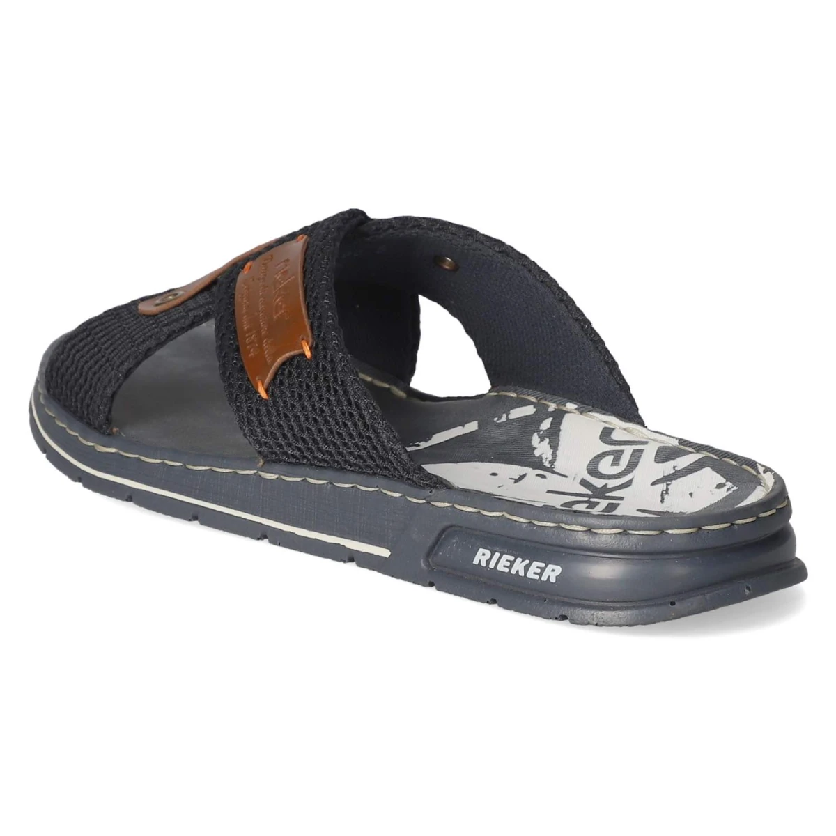 Pantoletten - blau kombi