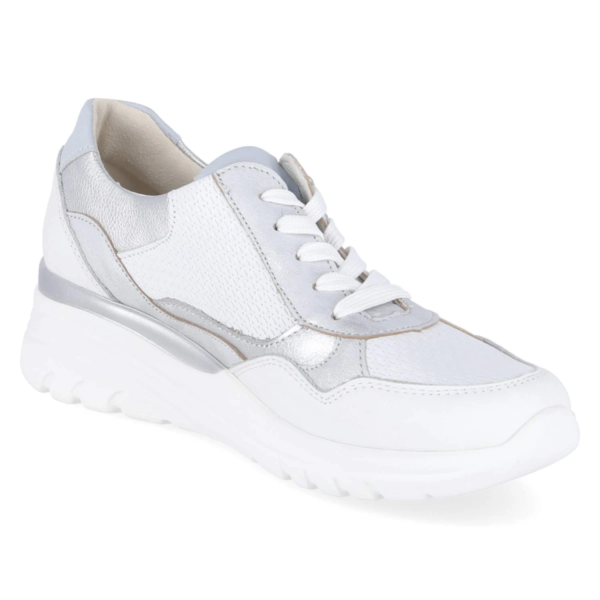 Low Sneaker CARLA - WEISS SILBER SKY