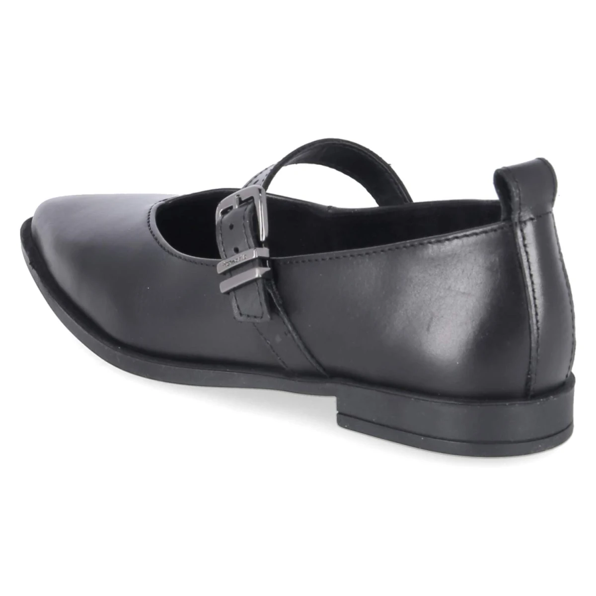 Spangenballerinas - BLACK LEATHER