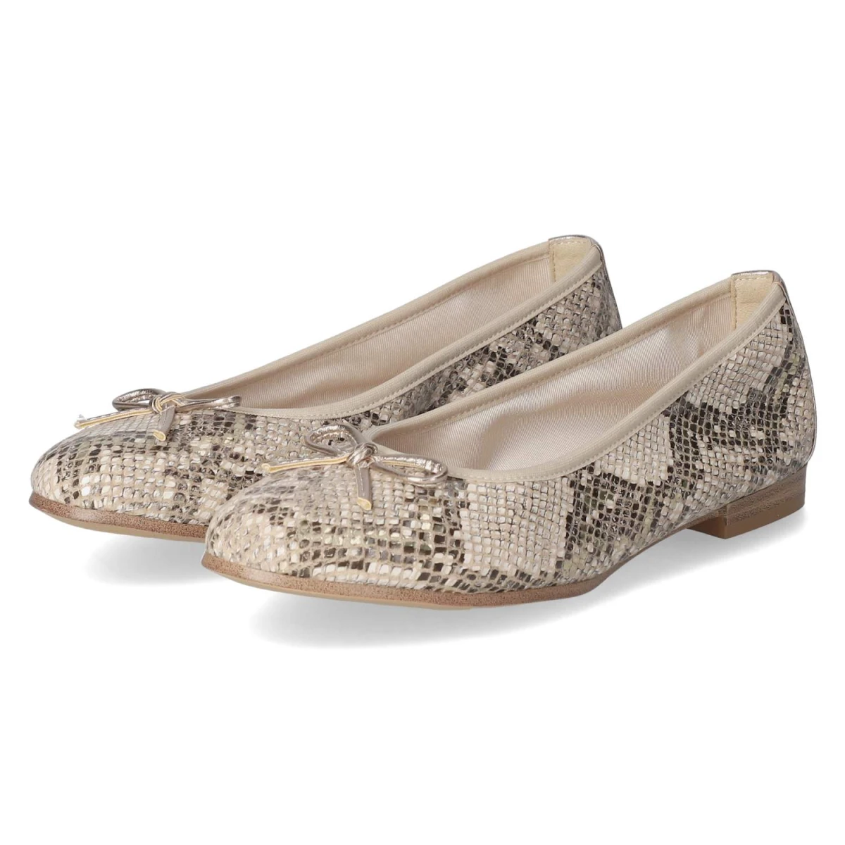 Ballerinas - BEIGE SNAKE