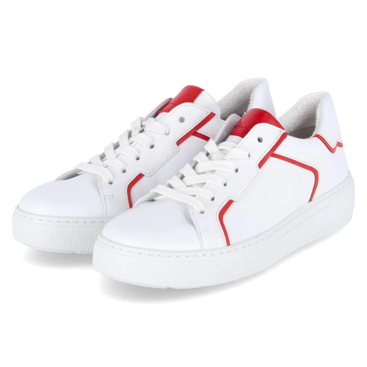 Low Sneaker - weiss/flame