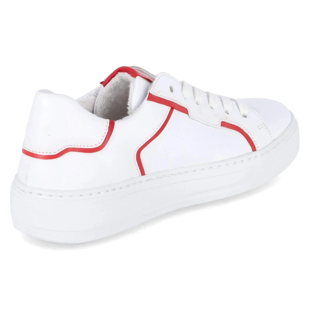 Low Sneaker - weiss/flame